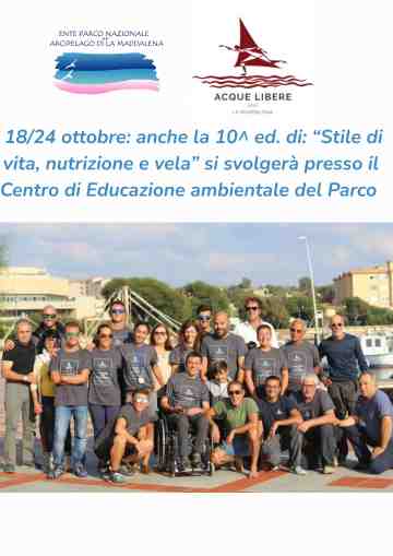 Il Parco ci accoglie, la vela ci guida, la nutrizione diventa stile di vita