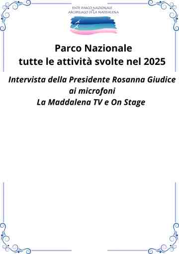 Tutte le attivit� 2025 del Parco Nazionale