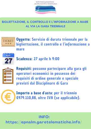 Bigliettazione, controllo e informazioni a mare: al via la gara