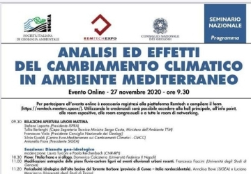 Webinar sul cambiamento climatico in ambiente Mediterraneo