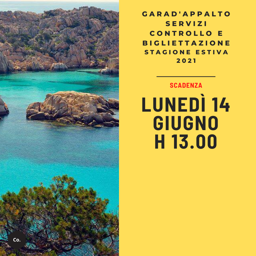 Gara per i servizi estivi - scadenza 14 giugno