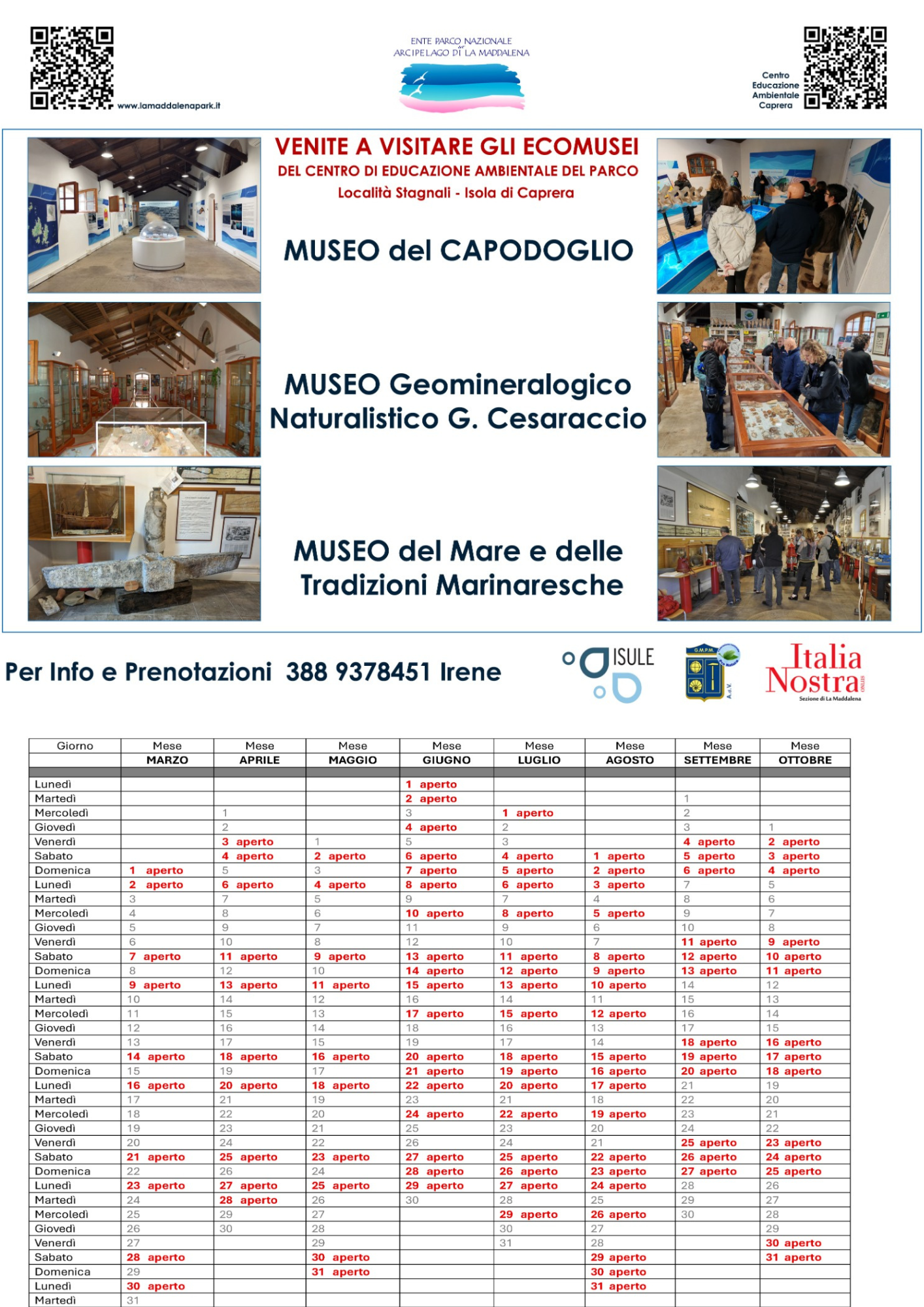 Sensibilizzazione ambientale e cultura locale: dal 1/03/26 riaprono i Musei del Parco.