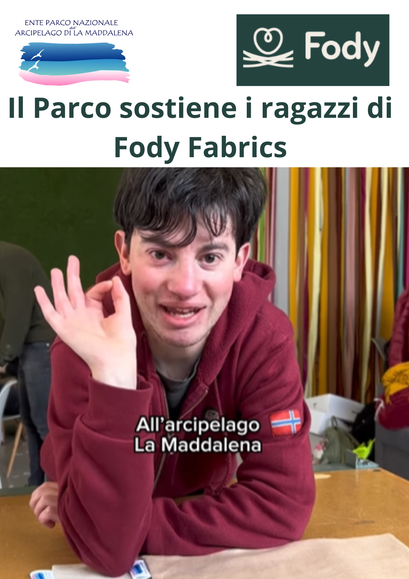 Il Parco con i ragazzi di Fody Fabrics