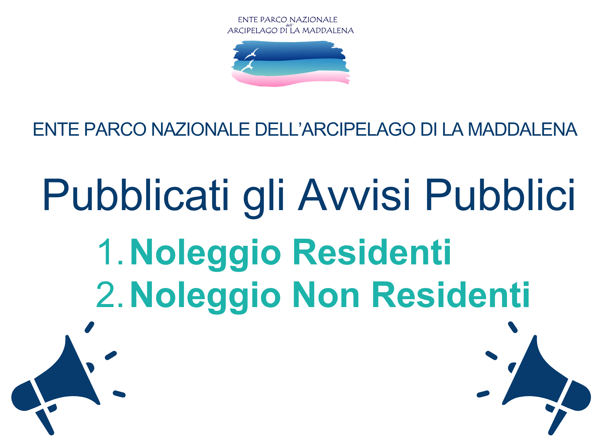 Pubblicati gli Avvisi Pubblici per il noleggio 2026
