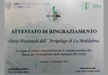 25� di creazione della Banca del Germoplasma della Sardegna