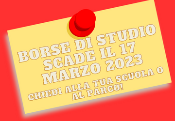 Borse di studio del Parco: scadenza 17 marzo 2023